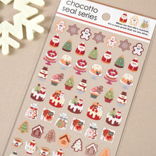 Load image into Gallery viewer, Chocotto seal series &quot;Christmas&quot; Xmas sticker sheet by GAIA from Japan
