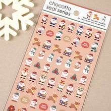 Load image into Gallery viewer, Chocotto seal series &quot;Christmas&quot; Xmas sticker sheet by GAIA from Japan
