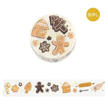 Load image into Gallery viewer, Christmas limited edition washi tape &quot;Cookie Factory&quot; By BGM masking tape
