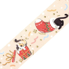 Charger l&#39;image dans la galerie, Christmas limited edition washi tape &quot;Cat Party&quot; By BGM masking tape
