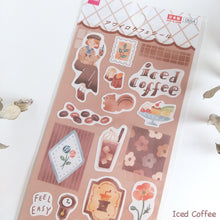 Charger l&#39;image dans la galerie, Awairo Cafe seal from Japan by Daiso sheet sticker
