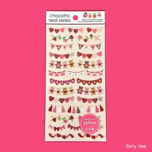 Carica l&#39;immagine nel visualizzatore di Gallery, chocotto seal &quot;Sweet Valentine&quot; mini sticker from Japan by GAIA
