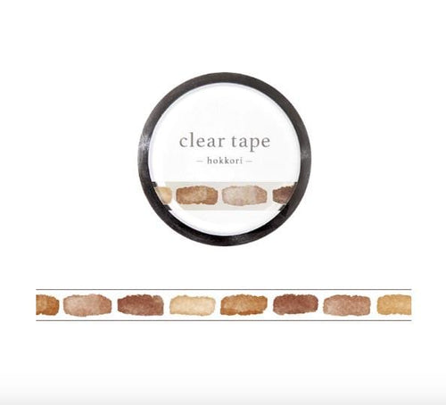 Clear tape -hokkori renga(Bricks)- by mind wave from Japan