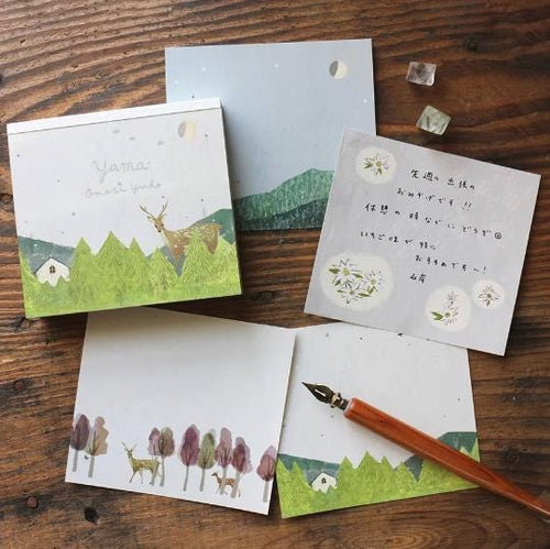 Yuko Omori Yama(Mountain) memo pads by cozyca products from Japan