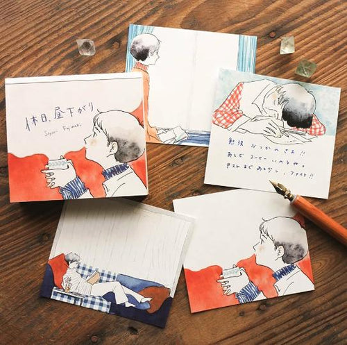 Sayuri Fujimaki -Holiday, Afternoon- memo pads by cozyca products from Japan