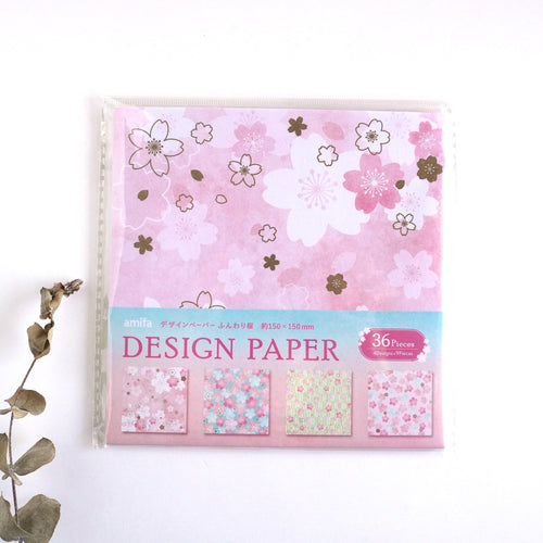 Design Paper -Soft SAKURA- Origami, Chiyogami