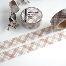 Load image into Gallery viewer, Masking tape&quot;plaid4&quot; washi tape from Japan by mind wave
