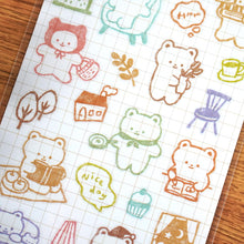 Carica l&#39;immagine nel visualizzatore di Gallery, Journal deco sticker -Stamp/Stamp2- by Daiso from Japan
