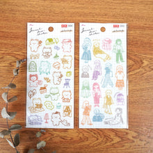 Carica l&#39;immagine nel visualizzatore di Gallery, Journal deco sticker -Stamp/Stamp2- by Daiso from Japan
