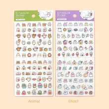 Carica l&#39;immagine nel visualizzatore di Gallery, Schedule Sticker &quot;Animal/Ghost&quot; from Japan by GAIA
