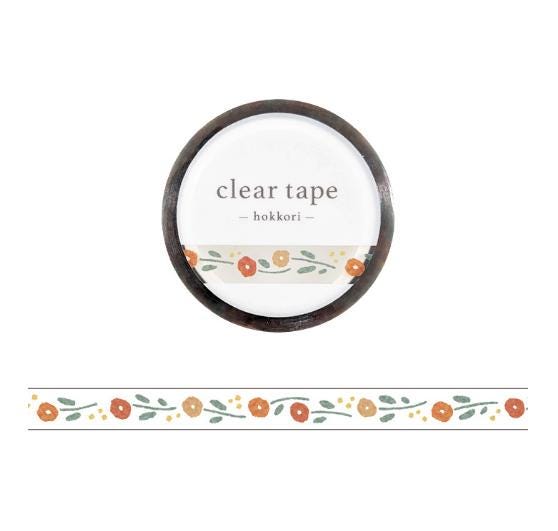 Clear tape -hokkori hana(flower)- by mind wave from Japan