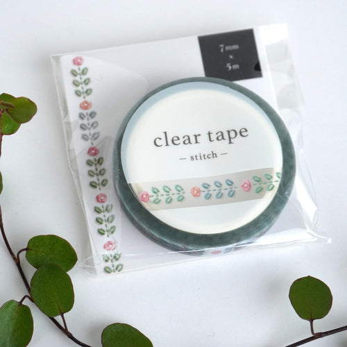 Clear tape -stitch hana1(flower)- by mind wave from Japan