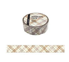 Load image into Gallery viewer, Masking tape&quot;plaid4&quot; washi tape from Japan by mind wave
