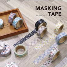 Load image into Gallery viewer, Masking tape -hokkori hana1(flower)- washi tape from Japan by mind wave
