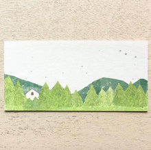 Carica l&#39;immagine nel visualizzatore di Gallery, Yuko Omori -YAMA(Mountain)- Ippitsusen (mini letter paper) by cozyca products hyougensha from Japan
