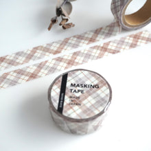 Load image into Gallery viewer, Masking tape&quot;plaid4&quot; washi tape from Japan by mind wave
