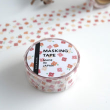 Carica l&#39;immagine nel visualizzatore di Gallery, Masking tape -hokkori hana2(flower) washi tape from Japan by mind wave
