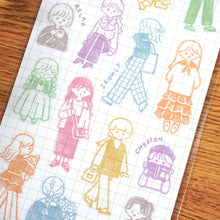 Carica l&#39;immagine nel visualizzatore di Gallery, Journal deco sticker -Stamp/Stamp2- by Daiso from Japan
