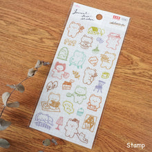 Carica l&#39;immagine nel visualizzatore di Gallery, Journal deco sticker -Stamp/Stamp2- by Daiso from Japan

