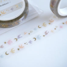 Load image into Gallery viewer, Clear tape -hokkori tori(bird)- gold foil clear tape by mind wave from Japan
