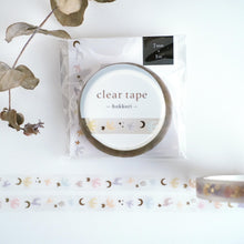 Load image into Gallery viewer, Clear tape -hokkori tori(bird)- gold foil clear tape by mind wave from Japan
