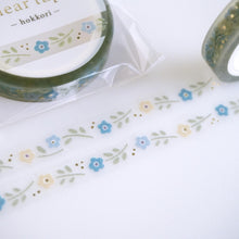Carica l&#39;immagine nel visualizzatore di Gallery, Clear tape -hokkori hana2(flower)- gold foil clear tape by mind wave from Japan
