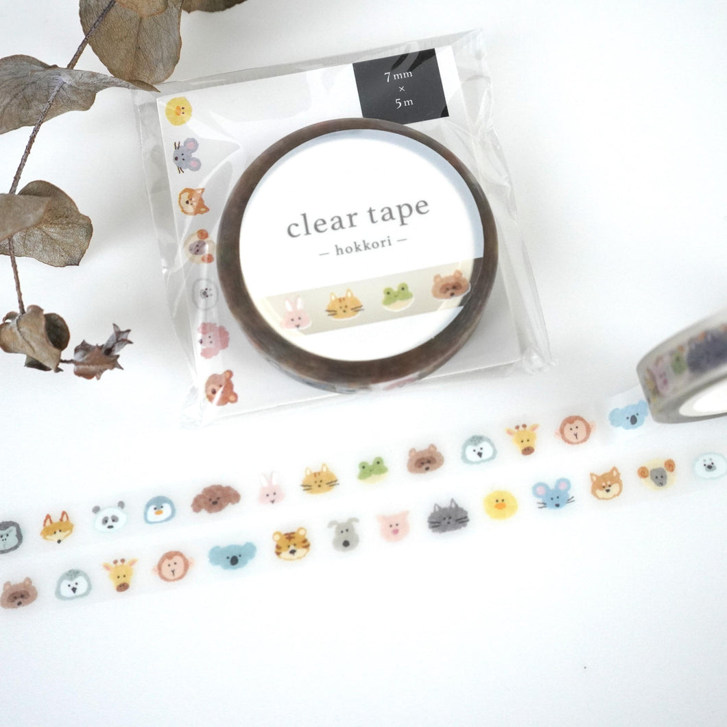 Clear tape -hokkori animal- by mind wave from Japan