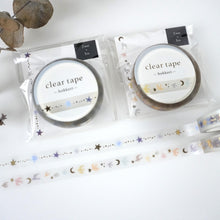Load image into Gallery viewer, Clear tape -hokkori tori(bird)- gold foil clear tape by mind wave from Japan
