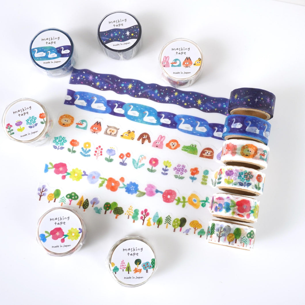 Die cut masking tape -Bibitto Color- from Japan by mind wave washi tape