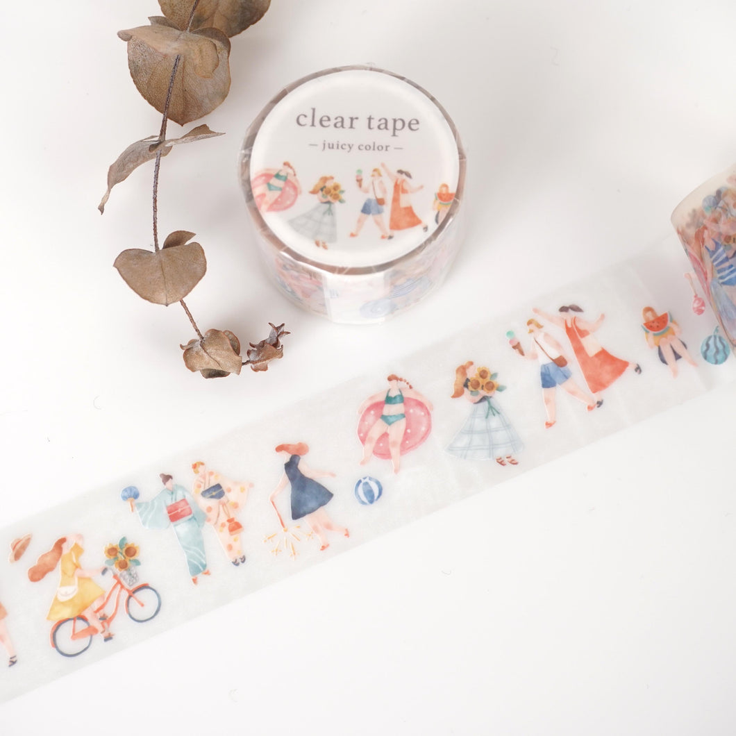 Summer Clear Tape -Juicy color- summer clothes by mind wave from Japan