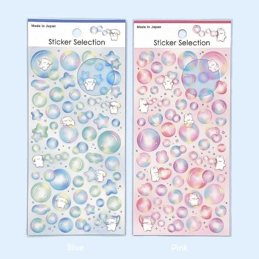 Sticker selection -Soft soap bubble- sticker from Japan by GAIA