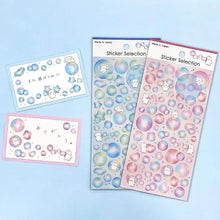 Load image into Gallery viewer, Sticker selection -Soft soap bubble- sticker from Japan by GAIA
