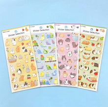 Load image into Gallery viewer, Sticker Selection -Cute Animals- from Japan by GAIA
