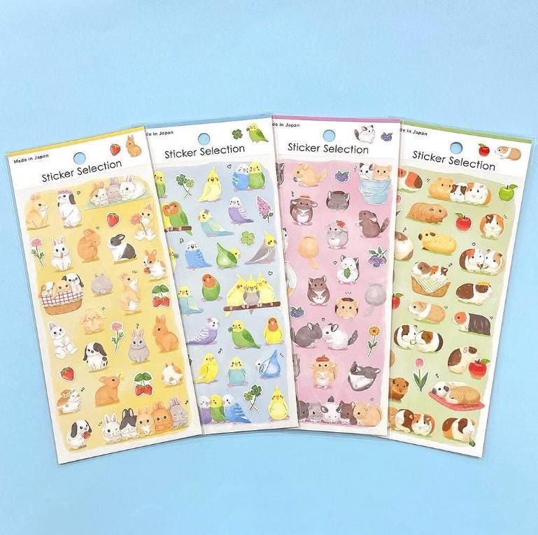 Sticker Selection -Cute Animals- from Japan by GAIA