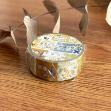 Carica l&#39;immagine nel visualizzatore di Gallery, Masking tape Washi tape&quot;Yellow and green pattern&quot; by Seitousha from Japan
