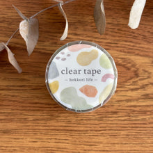Load image into Gallery viewer, Clear Tape -hokkori life- Patterns by mind wave from Japan
