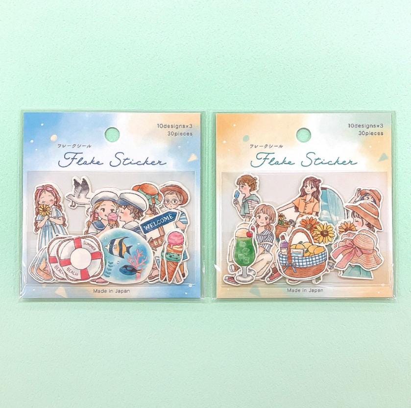 Flake sticker -Summer Kids/Summer Girls- from Japan by GAIA