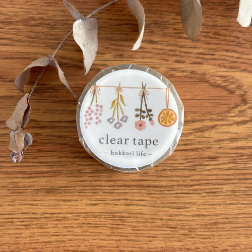 Clear Tape -hokkori life- Garland by mind wave from Japan