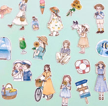 Carica l&#39;immagine nel visualizzatore di Gallery, Flake sticker -Summer Kids/Summer Girls- from Japan by GAIA
