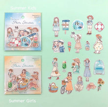 Carica l&#39;immagine nel visualizzatore di Gallery, Flake sticker -Summer Kids/Summer Girls- from Japan by GAIA

