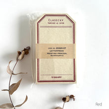 Lade das Bild in den Galerie-Viewer, Memo card Letterpress Printing Label card By classiky From Japan
