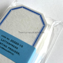 Lade das Bild in den Galerie-Viewer, Letterpress Printing Label card Octagonal By Classiky From Japan
