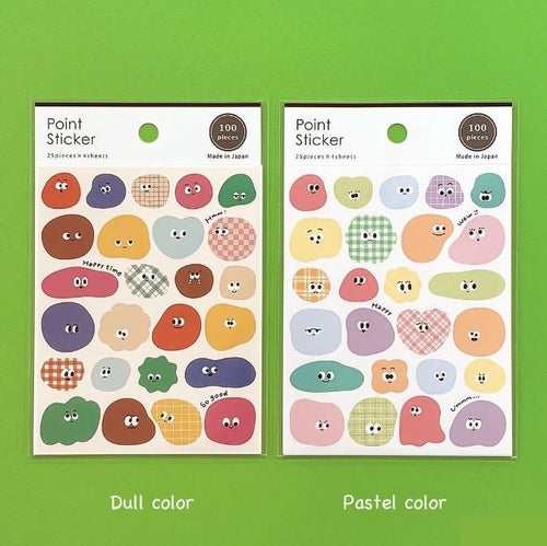 Point Sticker -Yuru face- from Japan by GAIA