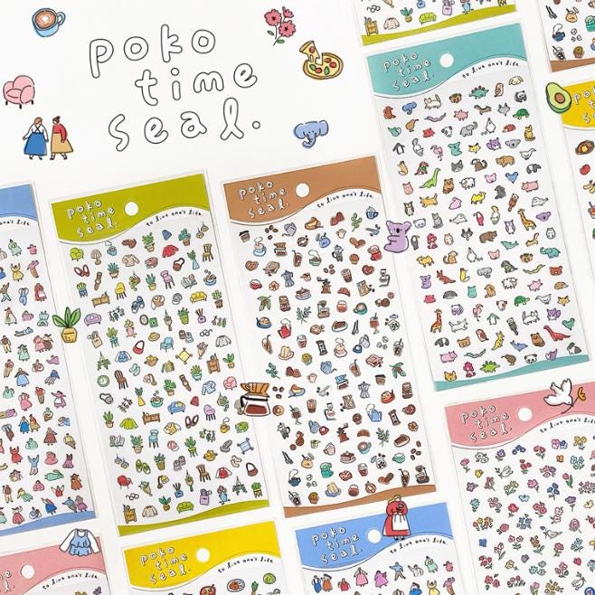 Poco time seal Clear sticker from Japan by mind wave
