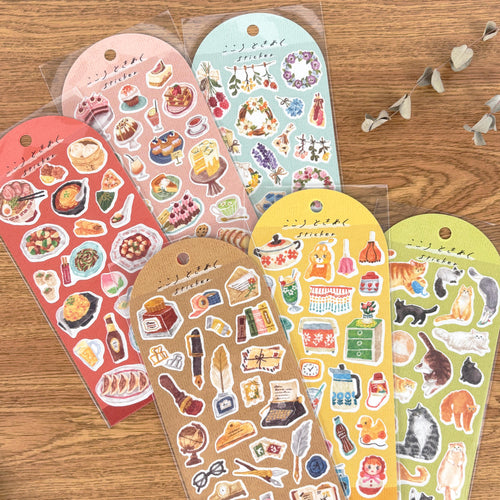 Fluttering heart sticker 2 from Japan by mind wave