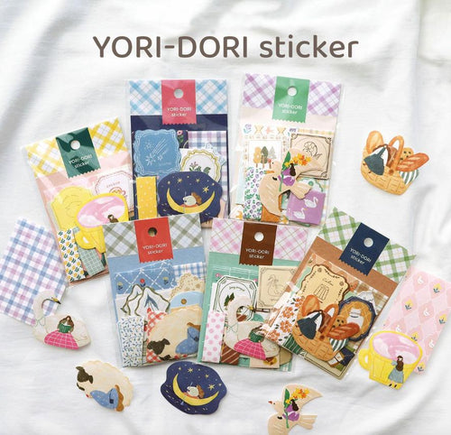 Flake sticker -YORI DORI sticker- from Japan By mind wave