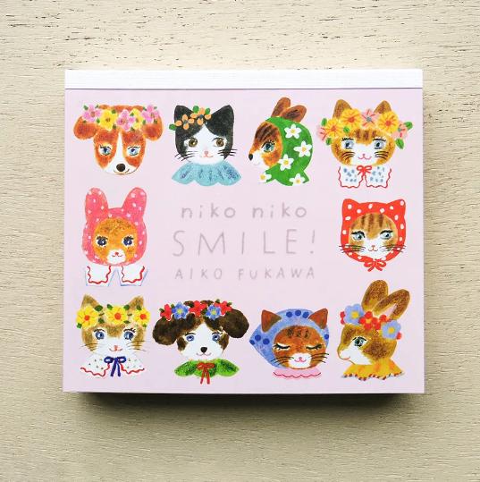 Aiko Fukawa memo pads -niko niko SMILE!- cozyca products hyogensha