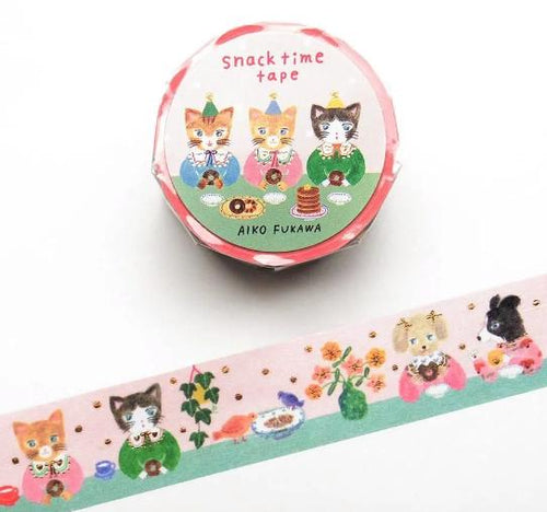 Masking tape Aiko Fukawa -snack time- cazyca products hyougensha