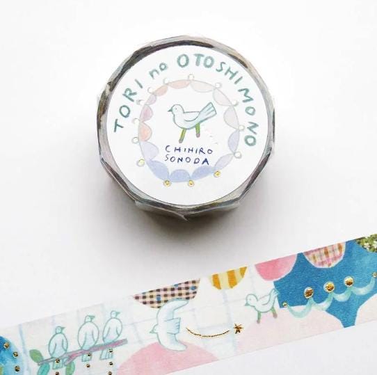 Masking tape Chihiro Sonoda -TORI no OTOSHIMONO- cazyca products hyougensha