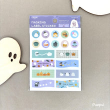 Load image into Gallery viewer, Halloween Masking Label Sticker -Yuru Halloween- Masking sticker
